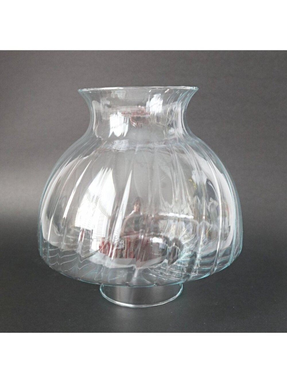 Glass Hurricane Shade Chimney Shade Clear Ribbed Candle Shade Replacement